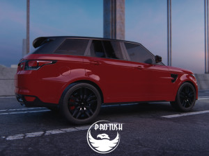 Rang Rover Sport SVR 2015 3D Model