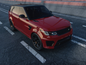 Rang Rover Sport SVR 2015 3D Model