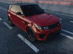 Rang Rover Sport SVR 2015 3D Model