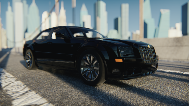 Chrysler 300C Sedan 2009 3D मॉडल .c4d .max .obj .3ds .fbx .stl .blend 