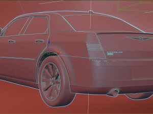 Chrysler 300C Sedan 2009 3D Model