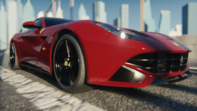 Ferrari F12 Berlinetta 2017 3D 모델 .c4d .max .obj .3ds .fbx .stl .blend 