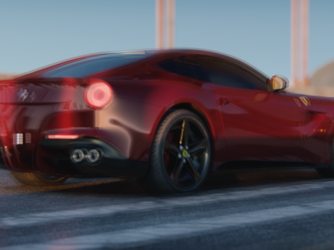 Ferrari F12 Berlinetta 2017 3D 모델