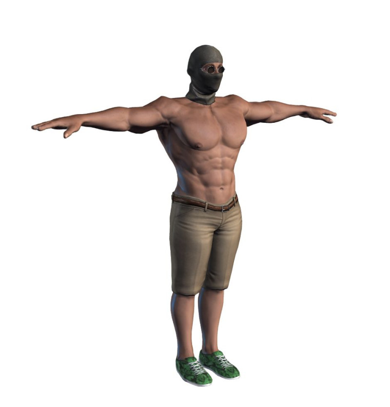 3D Character Model Low Poly Soldier Game Ready Low-poly 3D Model .c4d .max .obj .3ds .fbx .stl .blend 