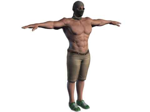 3D Character Model Low Poly Soldier Game Ready Low-poly 3D Model