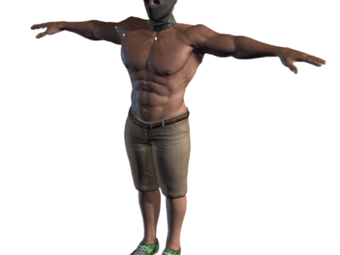 3D Character Model Low Poly Soldier Game Ready Low-poly 3D Model