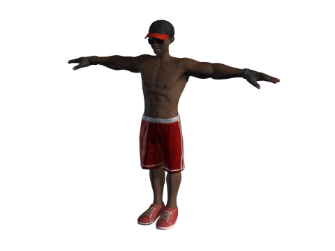 3D Character Model Low Poly Casual Male Game Ready Low-poly Model 3D