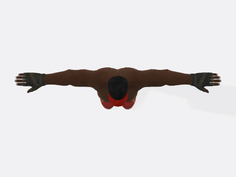 3D Character Model Low Poly Casual Male Game Ready Low-poly 3D 모델