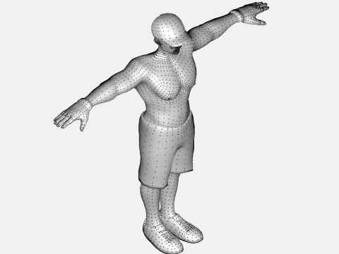 3D Character Model Low Poly Casual Male Game Ready Low-poly 3D 모델