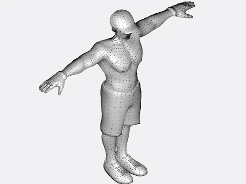 3D Character Model Low Poly Casual Male Game Ready Low-poly 3D Model