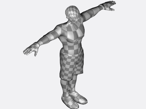 3D Character Model Low Poly Casual Male Game Ready Low-poly 3D 모델