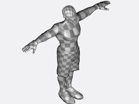 3D Character Model Low Poly Casual Male Game Ready Low-poly 3D Model