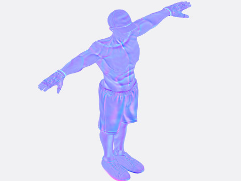 3D Character Model Low Poly Casual Male Game Ready Low-poly 3D 모델