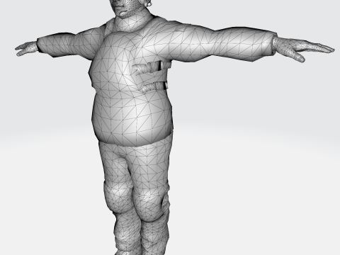 3D Character Model Low Poly Soldier Game Ready Low-poly 3D Модель