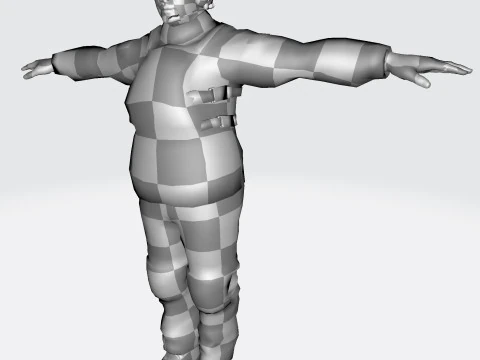 3D Character Model Low Poly Soldier Game Ready Low-poly 3D Model