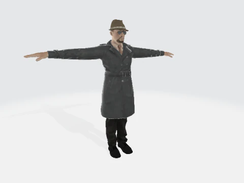 3D Character Model Urban Male with Jacket Game Ready 3D Model