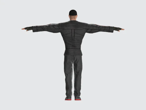 3D Character Model Urban Male with Jacket Game Ready 3D Model