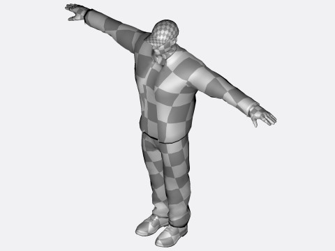3D Character Model Urban Male with Jacket Game Ready 3Dモデル