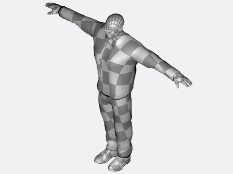 3D Character Model Urban Male with Jacket Game Ready 3D Model