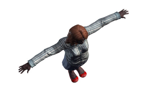 Rigged Animated Zombie Woman 3D Character 3D 模型