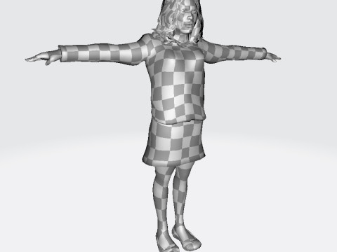 Rigged Animated Zombie Woman 3D Character 3D 模型