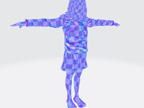 Rigged Animated Zombie Woman 3D Character 3D 模型