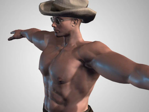 Male Character Bundle Rigged Animated s Low-poly 3D Model
