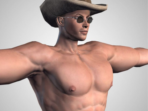 Male Character Bundle Rigged Animated s Low-poly 3D Модель