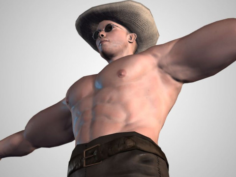 Male Character Bundle Rigged Animated s Low-poly 3D Модель