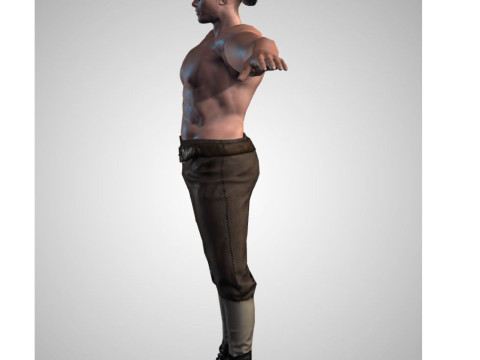 Male Character Bundle Rigged Animated s Low-poly 3D Модель