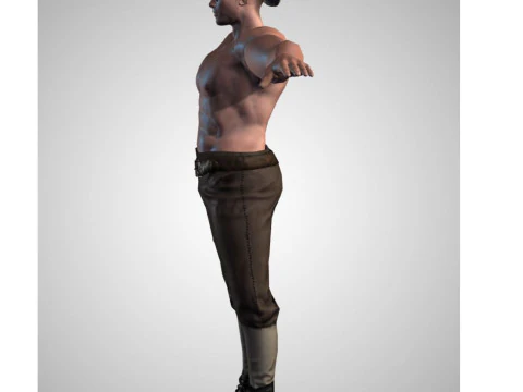 Male Character Bundle Rigged Animated s Low-poly 3D Model
