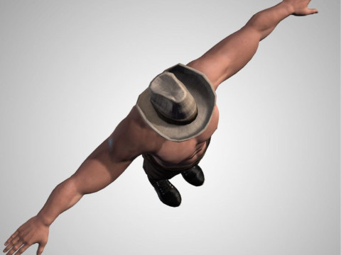 Male Character Bundle Rigged Animated s Low-poly 3D Модель