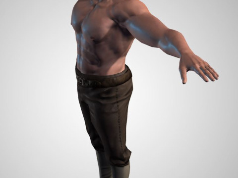 Male Character Bundle Rigged Animated s Low-poly 3D Модель