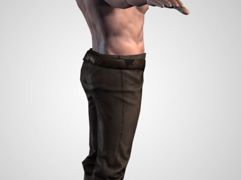 Male Character Bundle Rigged Animated s Low-poly 3D Модель