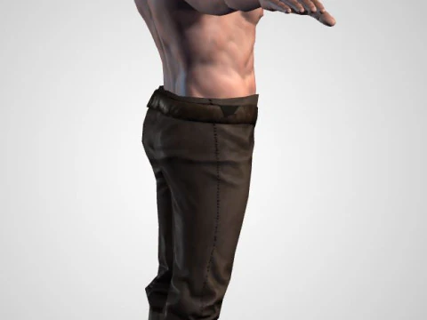 Male Character Bundle Rigged Animated s Low-poly 3D Model