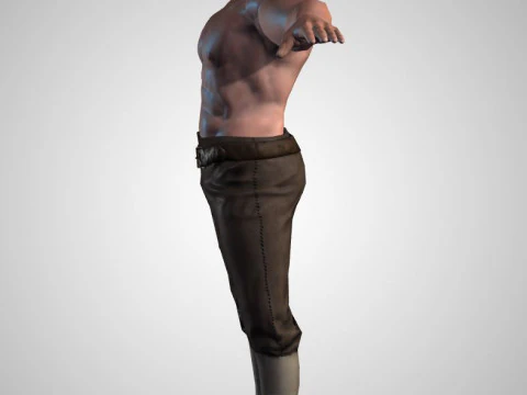 Male Character Bundle Rigged Animated s Low-poly 3D Model