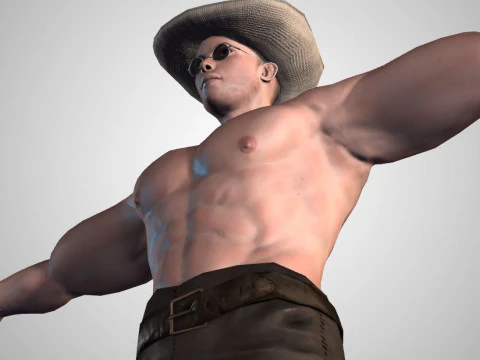 Male Character Bundle Rigged Animated s Low-poly 3D Model
