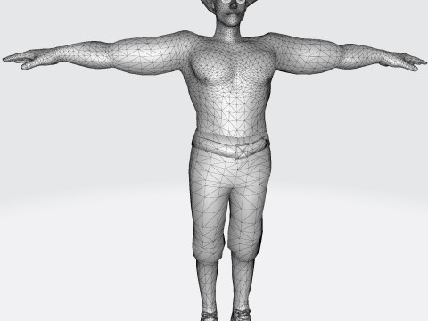Male Character Bundle Rigged Animated s Low-poly 3D Модель