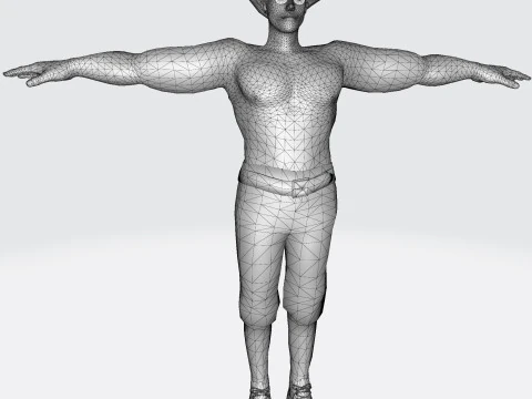 Male Character Bundle Rigged Animated s Low-poly 3D Model