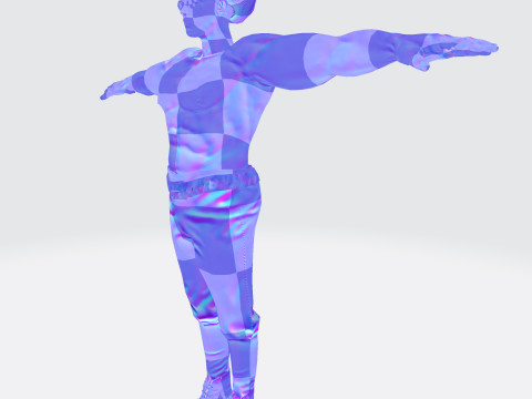 Male Character Bundle Rigged Animated s Low-poly 3D Модель