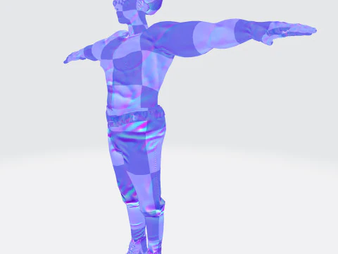 Male Character Bundle Rigged Animated s Low-poly 3D Model