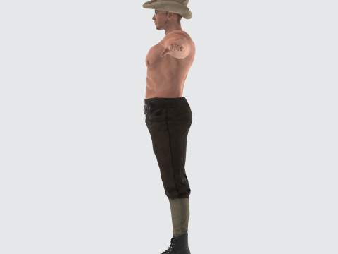 Male Character Bundle Rigged Animated s Low-poly 3D Модель