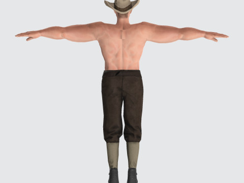 Male Character Bundle Rigged Animated s Low-poly 3D Модель