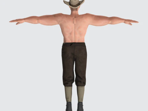 Male Character Bundle Rigged Animated s Low-poly 3D Model