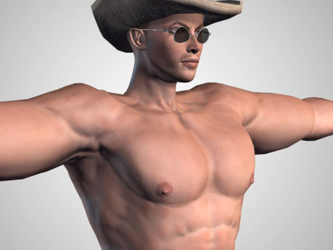 Male Character Bundle Rigged Animated s Low-poly 3D Модель