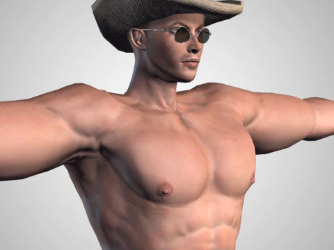Male Character Bundle Rigged Animated s Low-poly 3D Model