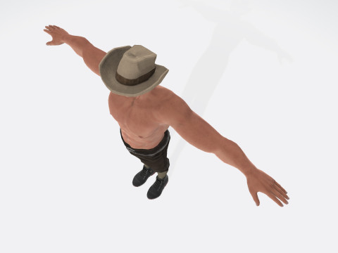 Male Character Bundle Rigged Animated s Low-poly 3D Модель