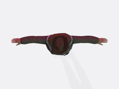 Masked Brawler - Rigged Animated Low Poly Game Character Modelo 3D