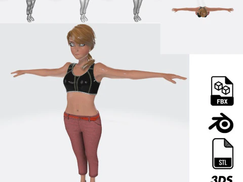 3D Character Model Pack Rigged Animated Game Ready 3D Model