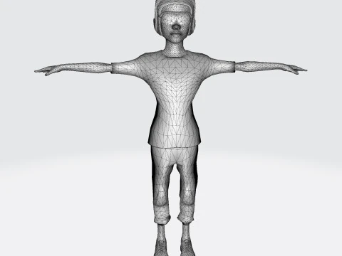 Game-Ready Rigged Animated 3D Character Casual Urban Male Unity Unreal Compatible 3D Model